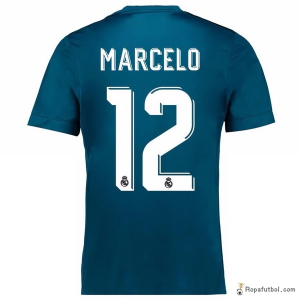 Camiseta Real Madrid Replica Tercera Ropa Marcelo 2017/18